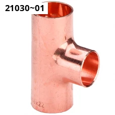 Медные тройники под пайку ГОСТ 32598-2013. Медь М1. Размер 28